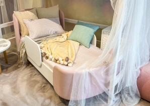 ELLIPSE Кровать подростковая KIDI Soft размер М (розовый) - фото 2