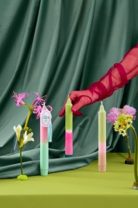 A FEW MOMENTS Набор из 2х свечей Color Pop мятно-розовый  - фото 2
