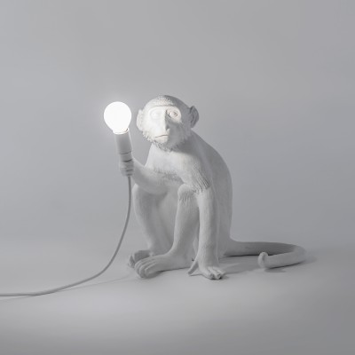 SELETTI 14882 The Monkey Lamp Sitting Version .