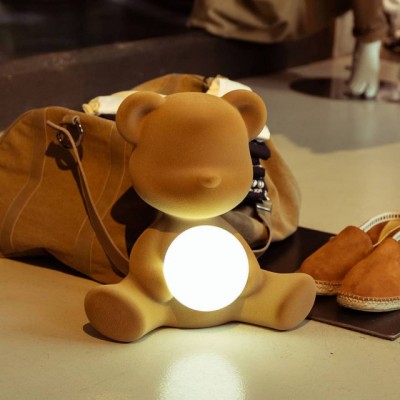 QEEBOO TEDDY GIRL RECHARGEABLE LAMP VELVET FINISH
