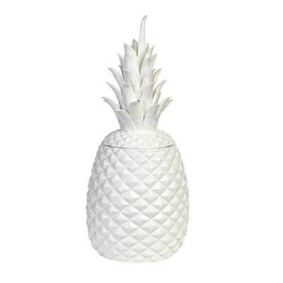 POLS POTTEN Jar pineapple white 230-300-130 .
