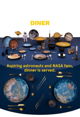 SELETTI 10835 Cosmic Diner Earth Europe Tray 