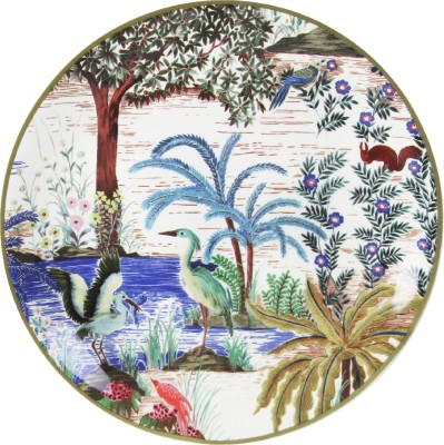 GIEN 1853ACA301 CANAPE PLATE HERON .